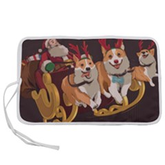 Christmas Santa Claus Dog Sled Pen Storage Case (s) by Sarkoni