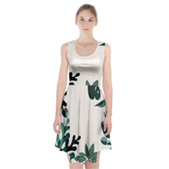 Leaves Plants Foliage Border Racerback Midi Dress by Sarkoni