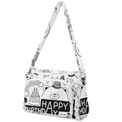 Happy Birthday Celebration Party Front Pocket Crossbody Bag by Sarkoni