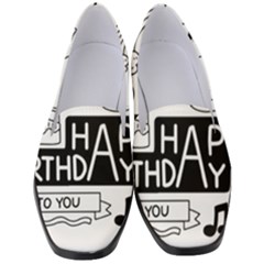 Happy Birthday Celebration Party Women s Classic Loafer Heels by Sarkoni