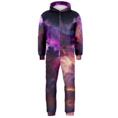 Cloud Heaven Storm Chaos Purple Hooded Jumpsuit (men)