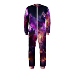 Cloud Heaven Storm Chaos Purple Onepiece Jumpsuit (kids) by Sarkoni