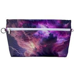 Cloud Heaven Storm Chaos Purple Handbag Organizer