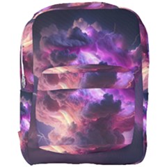 Cloud Heaven Storm Chaos Purple Full Print Backpack by Sarkoni