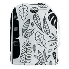 Leaves Plants Doodle Drawing Drawstring Pouch (3xl) by Sarkoni