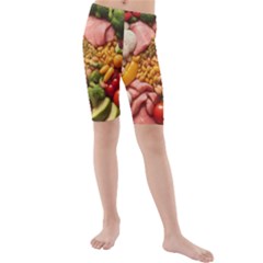 Fruit Snack Diet Bio Food Healthy Kids  Mid Length Swim Shorts by Sarkoni