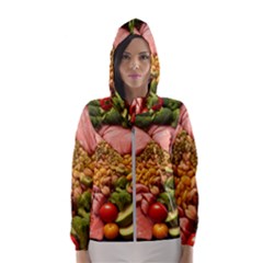 Fruit Snack Diet Bio Food Healthy Women s Hooded Windbreaker by Sarkoni