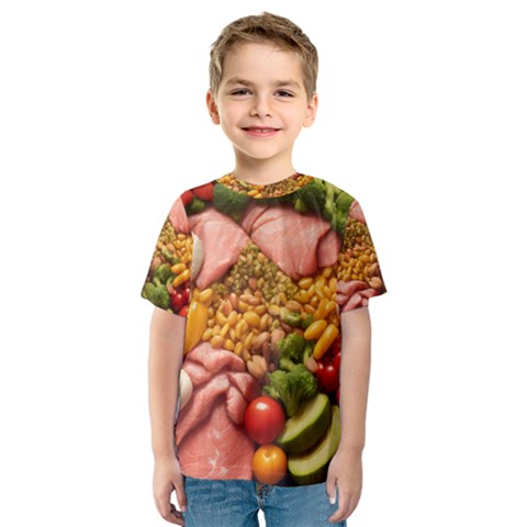 Fruit Snack Diet Bio Food Healthy Kids  Sport Mesh T-shirt by Sarkoni