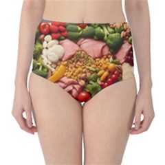 Fruit Snack Diet Bio Food Healthy Classic High-waist Bikini Bottoms by Sarkoni