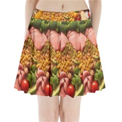 Fruit Snack Diet Bio Food Healthy Pleated Mini Skirt by Sarkoni