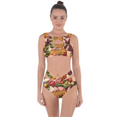 Fruit Snack Diet Bio Food Healthy Bandaged Up Bikini Set  by Sarkoni