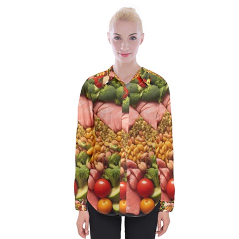 Fruit Snack Diet Bio Food Healthy Womens Long Sleeve Shirt by Sarkoni