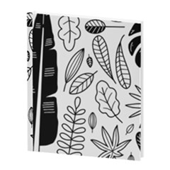 Leaves Plants Doodle Drawing 8  X 10  Hardcover Notebook by Sarkoni