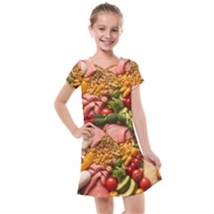 Fruit Snack Diet Bio Food Healthy Kids  Cross Web Dress by Sarkoni