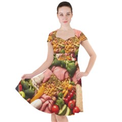 Fruit Snack Diet Bio Food Healthy Cap Sleeve Midi Dress by Sarkoni