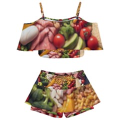 Fruit Snack Diet Bio Food Healthy Kids  Off Shoulder Skirt Bikini by Sarkoni