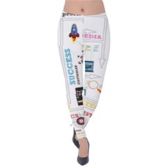 Illustrations Startup Business Organization Velvet Leggings