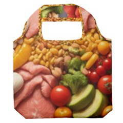 Fruit Snack Diet Bio Food Healthy Premium Foldable Grocery Recycle Bag by Sarkoni