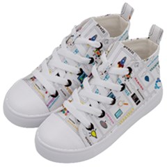 Illustrations Startup Business Organization Kids  Mid-top Canvas Sneakers by Sarkoni