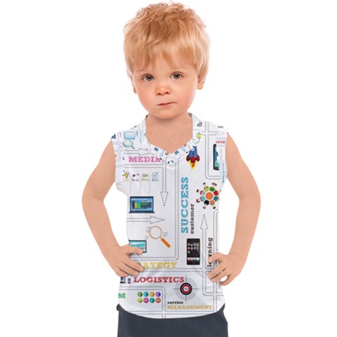 Illustrations Startup Business Organization Kids  Sport Tank Top by Sarkoni