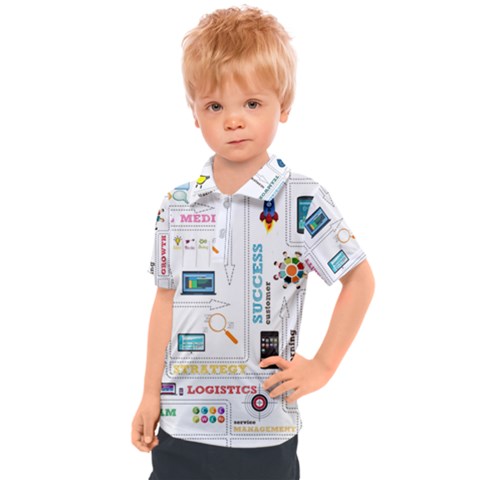 Illustrations Startup Business Organization Kids  Polo T-shirt by Sarkoni