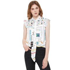 Illustrations Startup Business Organization Frill Detail Shirt by Sarkoni