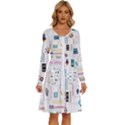 Illustrations Startup Business Organization Long Sleeve Dress With Pocket View1