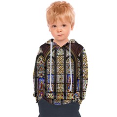 Stained Glass Window Old Antique Kids  Overhead Hoodie by Sarkoni