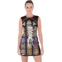 Stained Glass Window Old Antique Lace Up Front Bodycon Dress View1