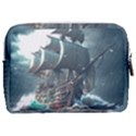 Pirate Ship Boat Sea Ocean Storm Make Up Pouch (Medium) View2