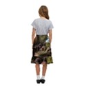 Apothecary Old Herbs Natural Kids  Ruffle Flared Wrap Midi Skirt View4