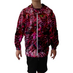 Red Leaves Plant Nature Leaves Kids  Hooded Windbreaker