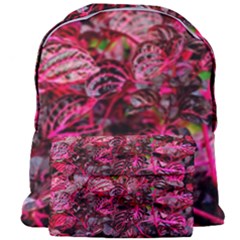 Red Leaves Plant Nature Leaves Giant Full Print Backpack by Sarkoni