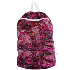 Red Leaves Plant Nature Leaves Foldable Lightweight Backpack by Sarkoni