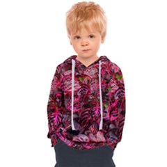 Red Leaves Plant Nature Leaves Kids  Overhead Hoodie by Sarkoni