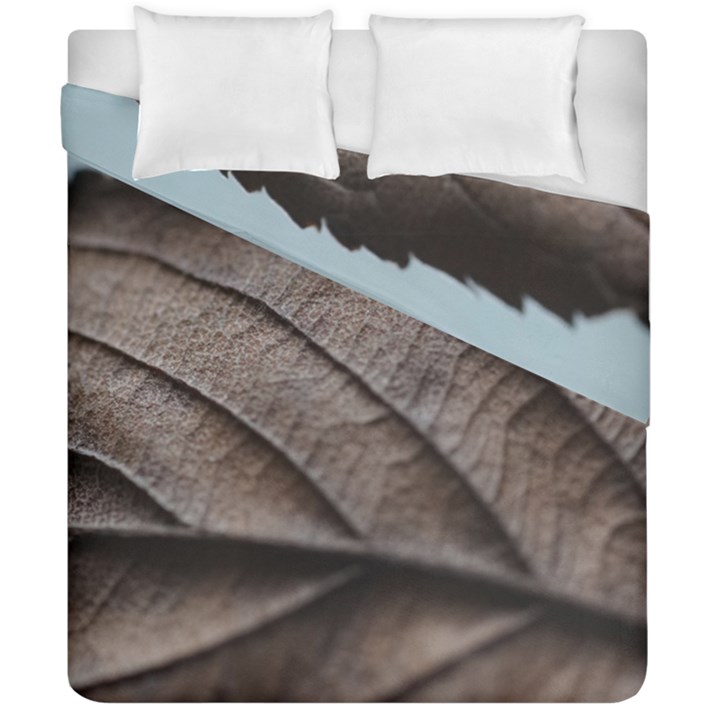 Leaf Veins Nerves Macro Closeup Duvet Cover Double Side (California King Size)