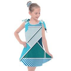 Logo Concept Banner Header Idea Kids  Tie Up Tunic Dress by Amaryn4rt