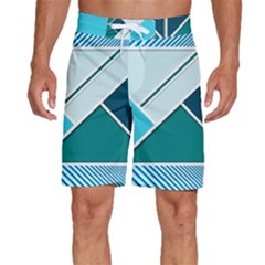 Logo Concept Banner Header Idea Men s Beach Shorts by Amaryn4rt