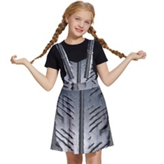 Mature Black Auto Altreifen Rubber Pattern Texture Car Kids  Apron Dress by Amaryn4rt