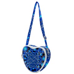 Network Connection Structure Knot Heart Shoulder Bag by Amaryn4rt