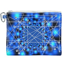 Network Connection Structure Knot Canvas Cosmetic Bag (xxxl) by Amaryn4rt