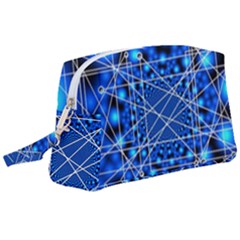 Network Connection Structure Knot Wristlet Pouch Bag (large) by Amaryn4rt