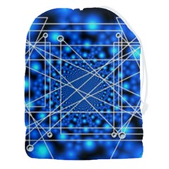 Network Connection Structure Knot Drawstring Pouch (3xl) by Amaryn4rt