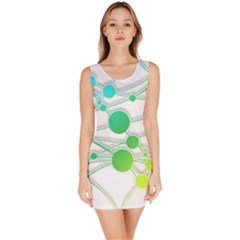 Network Connection Structure Knot Bodycon Dress