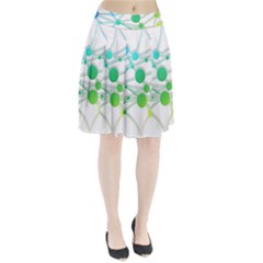 Network Connection Structure Knot Pleated Skirt by Amaryn4rt