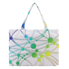 Network Connection Structure Knot Medium Tote Bag by Amaryn4rt