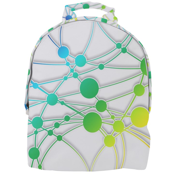 Network Connection Structure Knot Mini Full Print Backpack