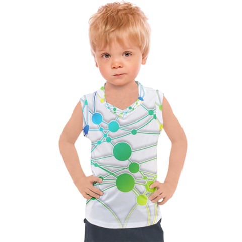 Network Connection Structure Knot Kids  Sport Tank Top by Amaryn4rt