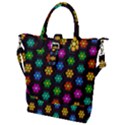 Pattern Background Colorful Design Buckle Top Tote Bag View1