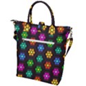 Pattern Background Colorful Design Buckle Top Tote Bag View2